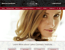 Tablet Screenshot of lakescosmetic.com